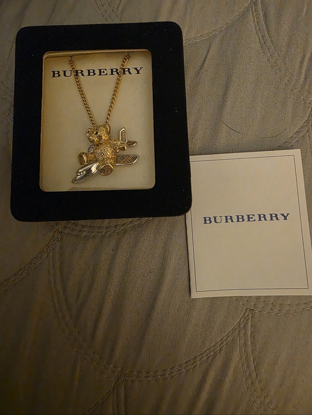 BURBERRYS Bear Plane Necklace 50th anniversary / Euc
